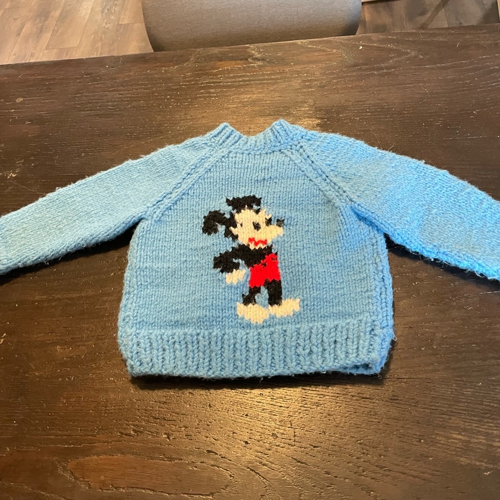 Vintage Handmade Mickey Sweater
